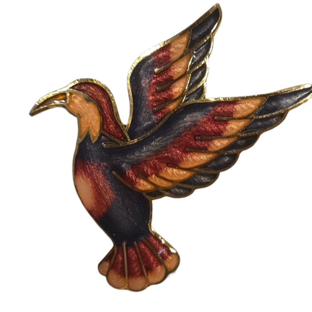 Colorful Bird Brooch